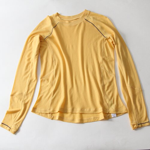 向高品质看齐！春秋50%美利奴羊毛运动长袖女宽松透气T恤圆领上衣