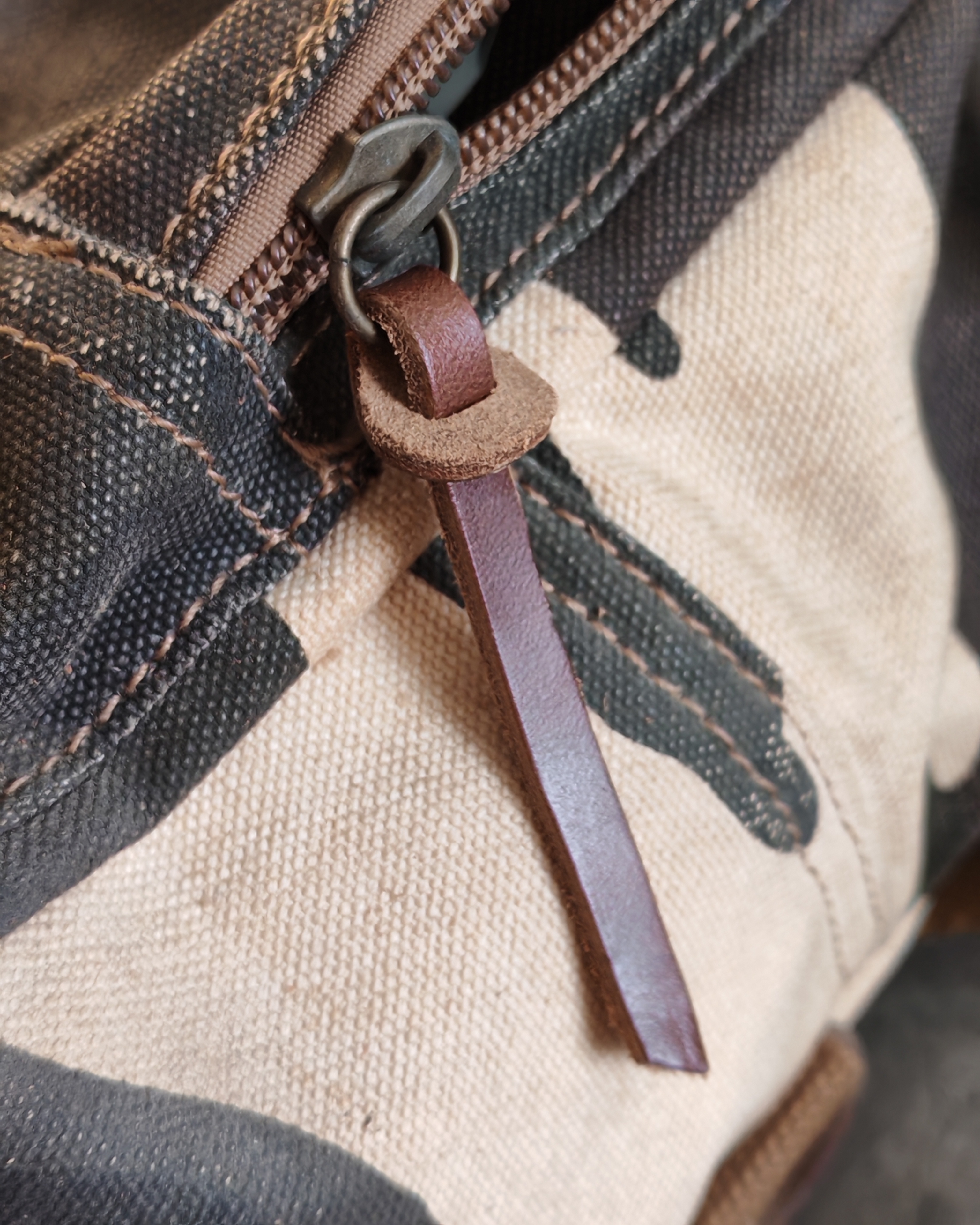 霍尔文XCL horween复古真皮拉锁皮拉链皮可拆卸箱包服饰辅料配件