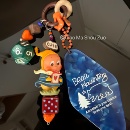 改娃泡泡玛特可爱情书星星人串珠手机挂链萌妹手机链Molly钥匙扣