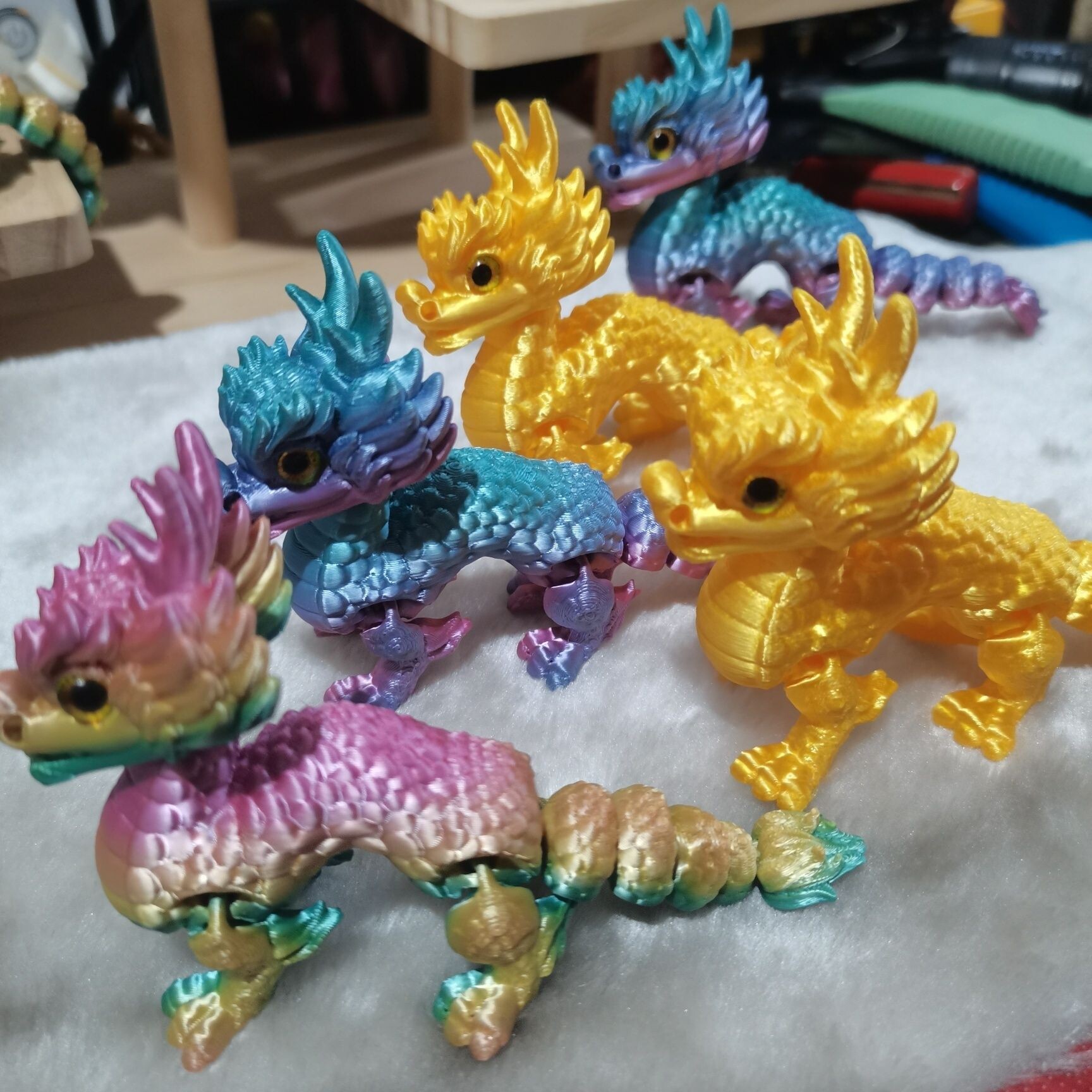打印关节可动麒麟玩具公仔
