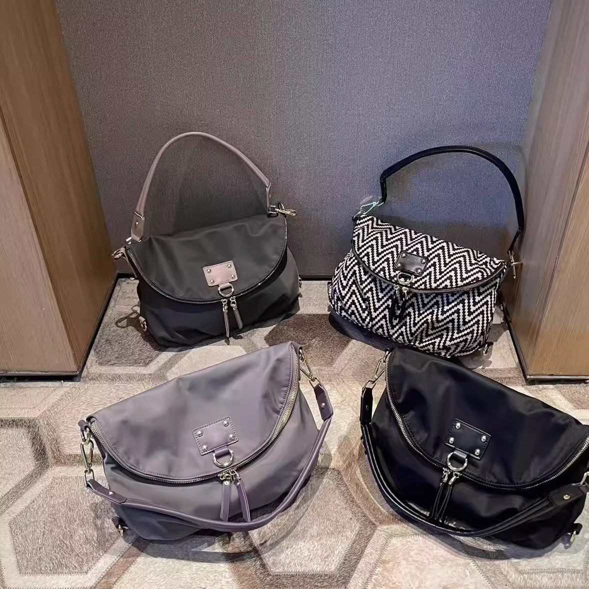 一包三用多用途尼龙布女士斜挎包高品质简约百搭单肩包旅行双肩包,箱包皮具/热销女包/男包,通用款女包,淘宝优惠券,粉丝福利购,淘宝优惠卷