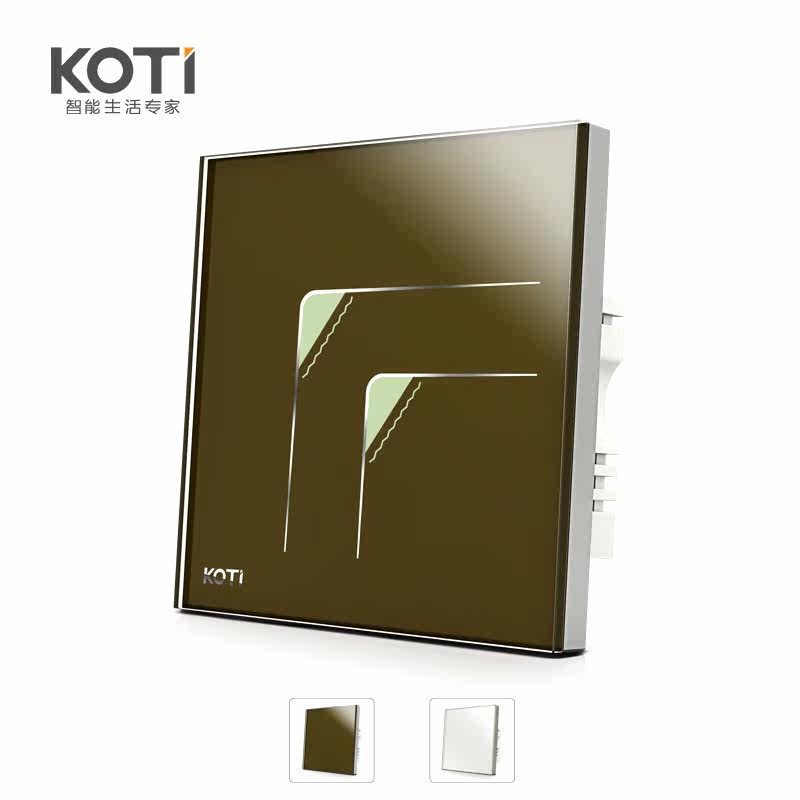 KOTI酒店智能开关 触摸控制开关 单线遥控开关 220v 二路零火调光