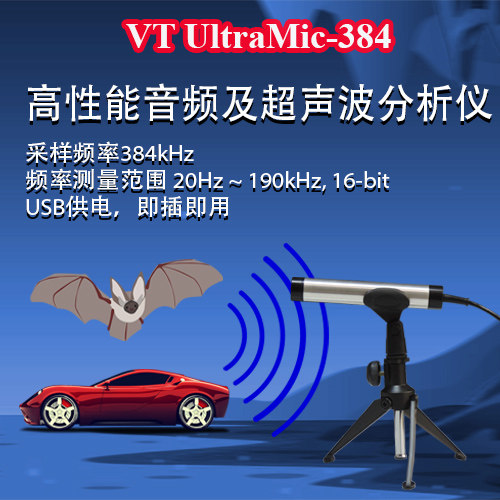 音频测试分析仪、超声波分析仪VT UltraMic-384高精度高性能声级 - 封面