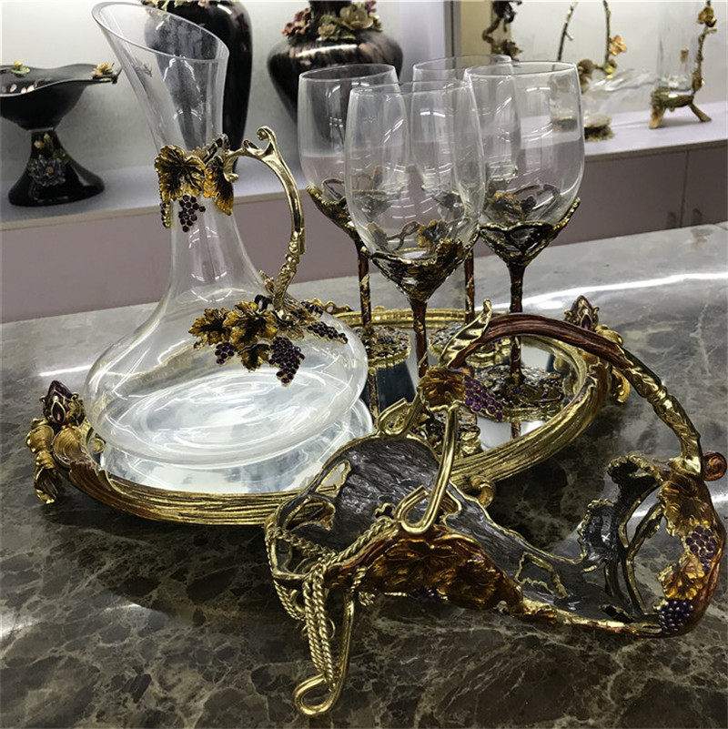 专柜正品商场品牌专卖珐琅红酒杯
