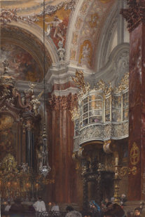 德国小众欧式复古装饰画阿道夫 门采尔Adolph von Menzel画芯喷绘