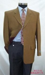 品牌折扣男款纯毛商务休闲正装单件上衣毛料外套结婚礼服三扣西服