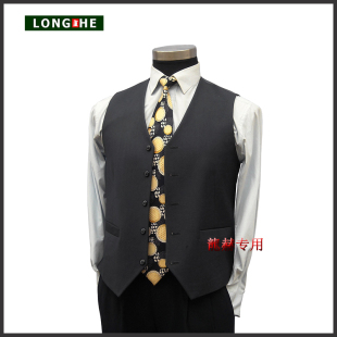 龍赫品牌男式商务正装西服马夹英伦时尚马甲外套坎肩上衣包邮