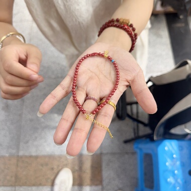 高含量帝王朱脚链C0683（满15发货）