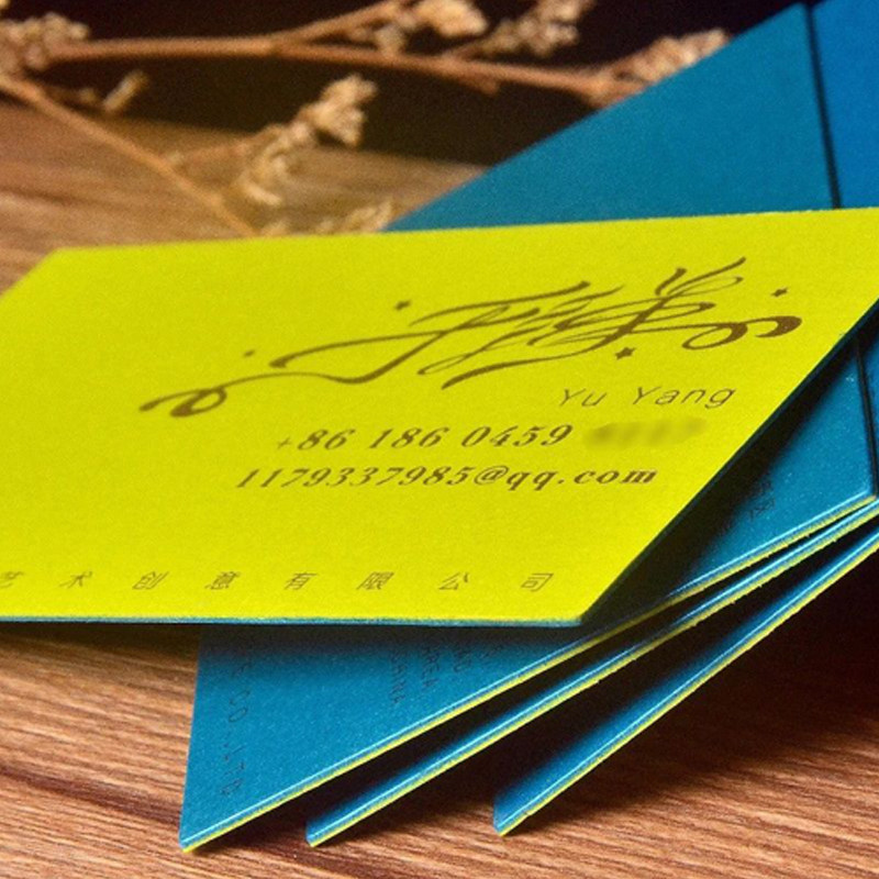 优质加厚棉纸凹版印刷凹凸工艺商务专业定制设计创意个性订做名片