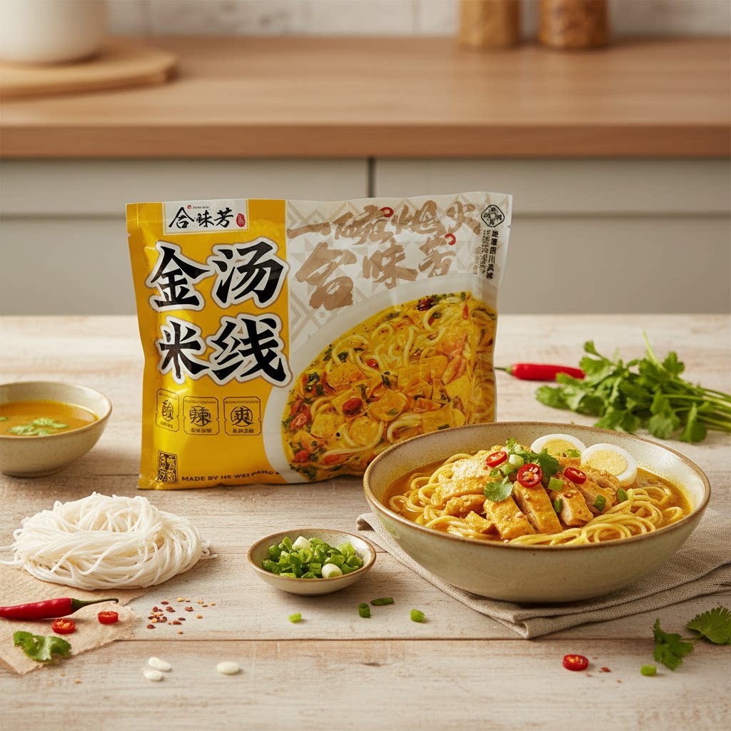 合味芳金汤米线网红速食早餐聚会