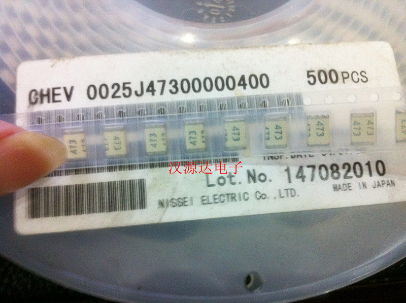 日本NISSEI贴片薄膜电容 CHEV0025J47300000400 1812-47000PF