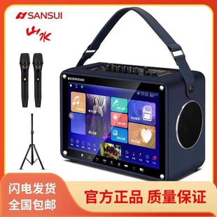 山水F6090视屏音响大功率高品质户外广场音箱双话筒专业K歌