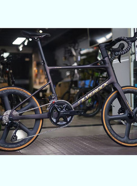 SILVEROCK碳纤维桶轴小轮公路车STREAM弯把直把22寸451油碟24速