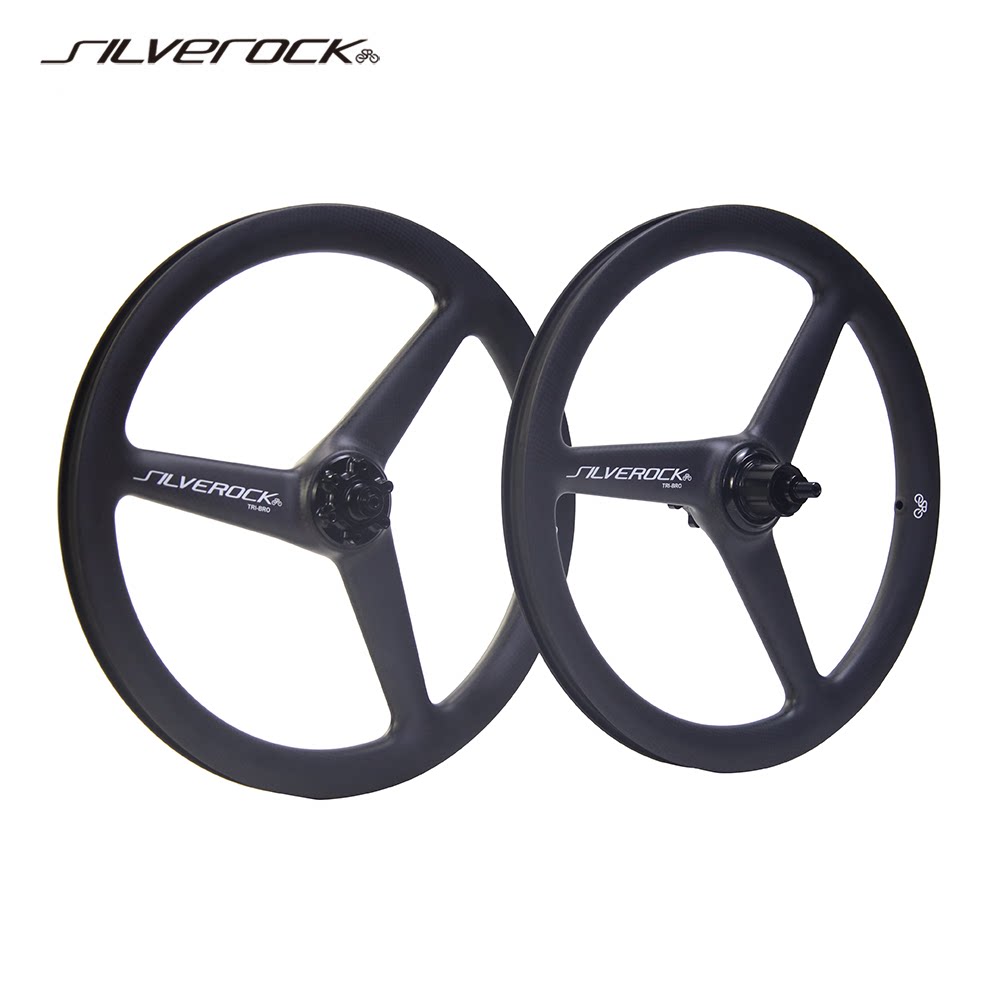 SILVEROCK 碳纤维 三刀 轮组349碟刹折叠自行车小布专用 3刀 NEO