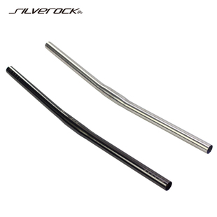 SILVEROCK钛合金车把适合折叠车S M把 25.4*560mm黑 银色