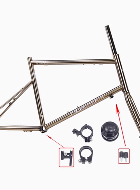 SILVEROCK STEAM铬钼钢小轮公路钢架前叉碟刹C刹20寸城市小轮车架