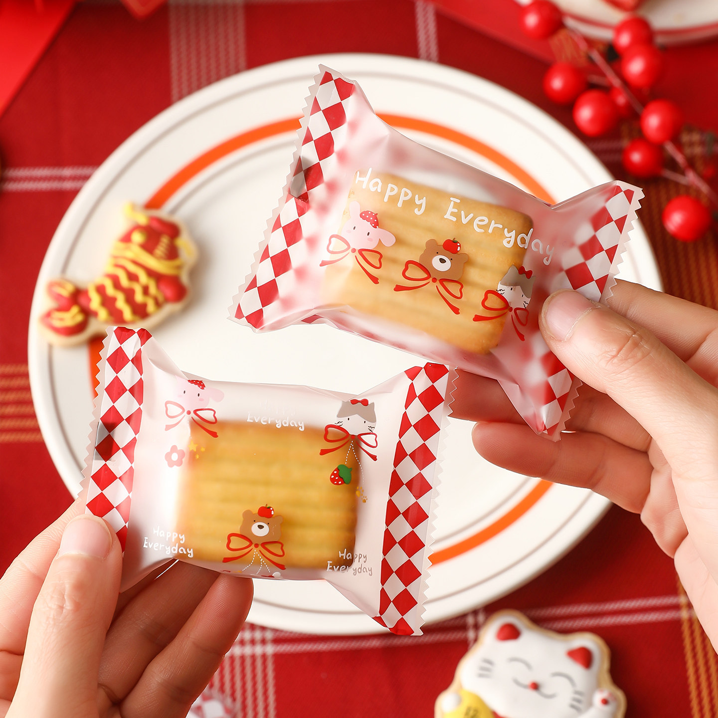 2026马年新年款机封袋烘焙零食雪花酥牛轧糖果曲奇奶枣饼干包装袋,厨房/烹饪用具,点心包装盒/包装袋,淘宝优惠券,粉丝福利购,淘宝优惠卷