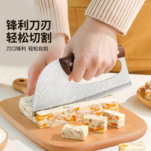 切雪花酥牛轧糖切刀烘焙工具