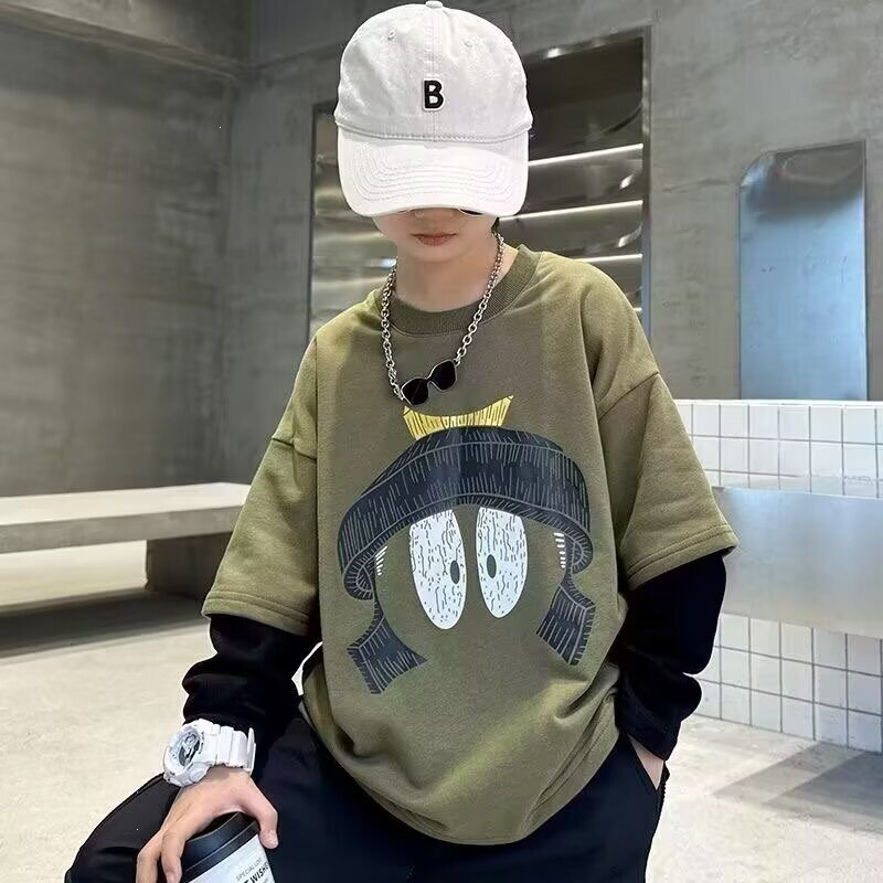 小町三木男童纯棉卫衣春秋款T恤