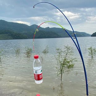 28调中软杆稍七彩软尾小海竿矶竿套装抛竿灵敏竿稍钓鲫鱼杆黄辣丁