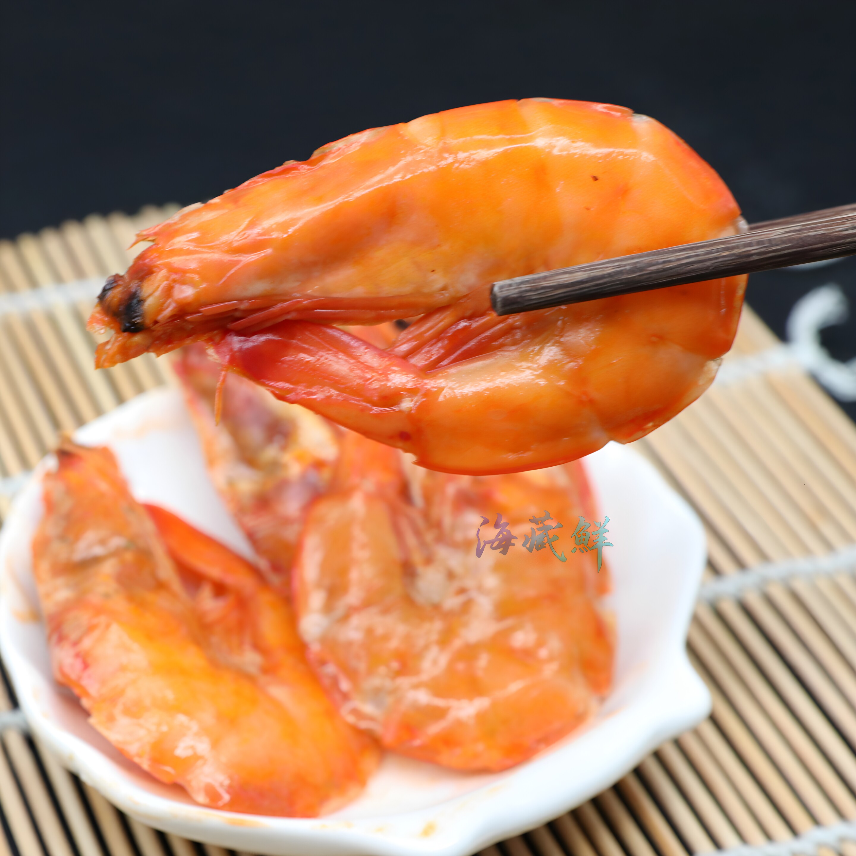 山东威海特产海鲜麻辣大虾休闲食品即食香辣零食鲜香软烤虾深海生