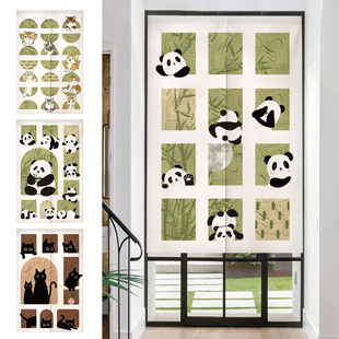 多巴胺布艺门帘房间装饰卧室卫生间 奶油风遮挡帘免打孔帘JS1588