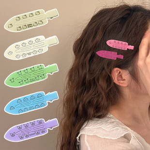 甜酷Hello Kitty无痕发夹kt猫八字刘海侧边夹刘海一字夹YD0367