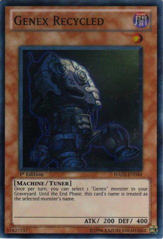 游戏王 美版 正版 - 次世代再生品 Genex Recycled/面闪/HA02