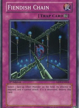 游戏王 美版 正版 - 魔族之链 Fiendish Chain/面闪/ABPF