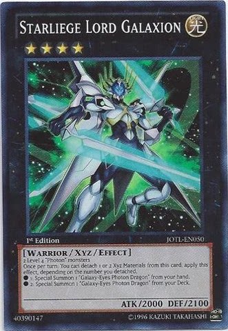 游戏王 美版 正版 - 辉光帝 盖勒克西恩 Starliege/面闪/JOTL