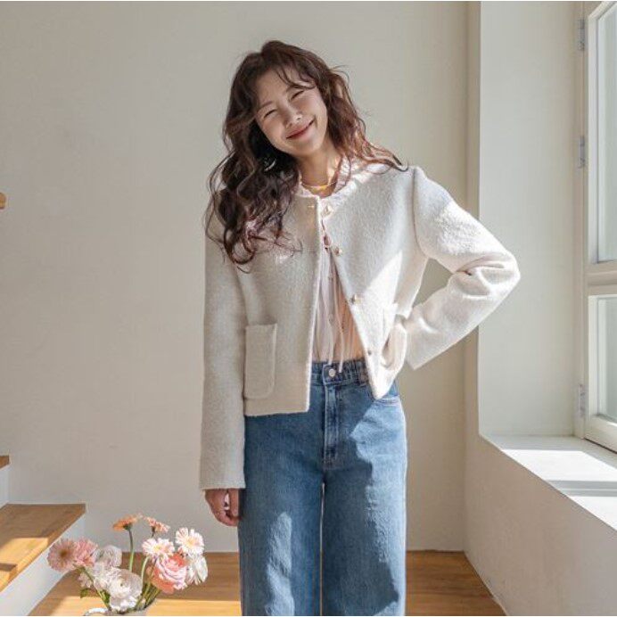 春夏季新款韩国代购甜美可爱淑女气质简约流行时尚百搭显瘦短外套