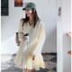 girl春季 新款 韩国代购 甜美淑女气质流行百搭显瘦V领长袖 连衣裙