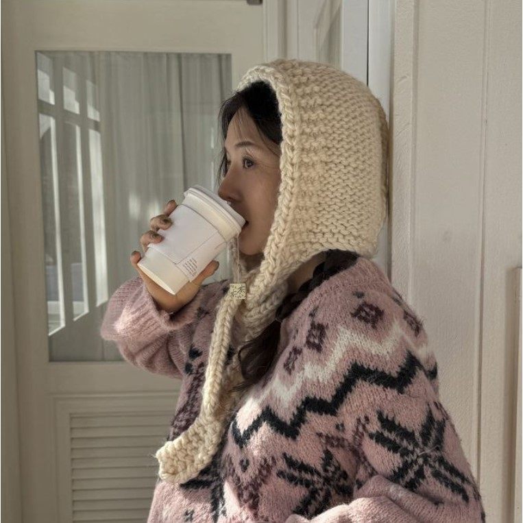 冬季新款韩国代购流行时尚舒适简单百搭甜美淑女气质保暖针织帽子