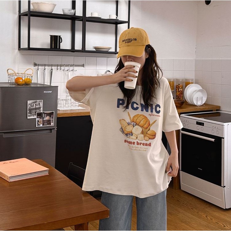 My girl秋冬新款韩国代购流行时尚舒适简单百搭显瘦卡通休闲风T恤