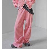 百搭舒适纯色简单显瘦休闲长裤 韩国代购 流行时尚 girl冬季 新款