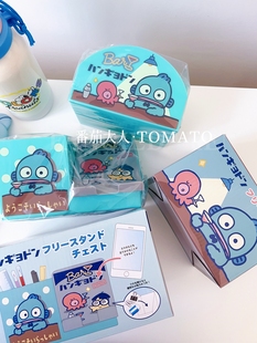 现货日本带回三丽鸥人鱼汉顿周边桌面文具收纳笔筒手机支架座