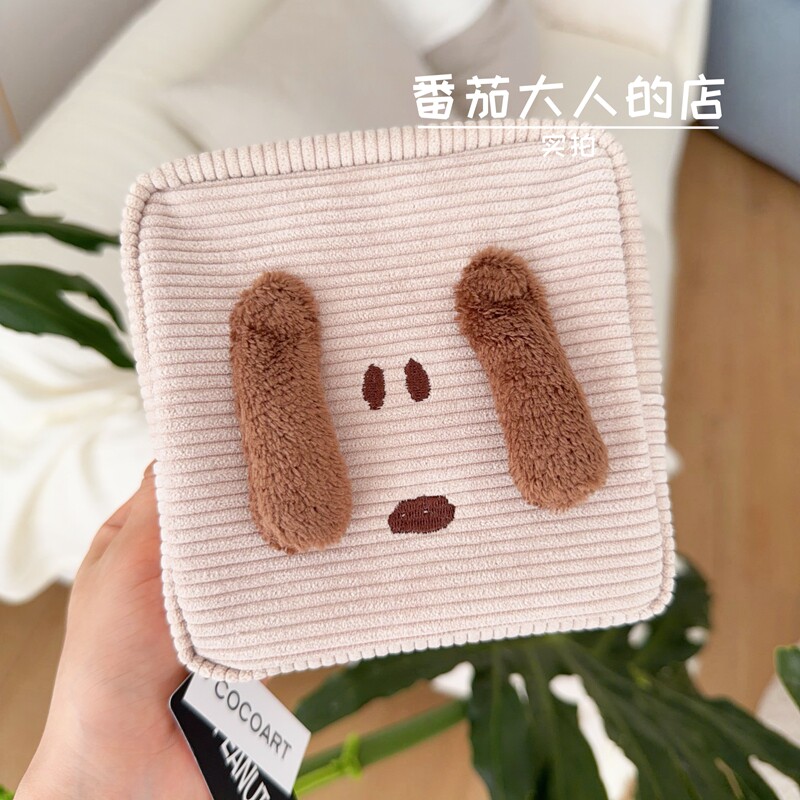 现货!日本带回史努比绝版方形绒面女生杂货包便携化妆包拉链包