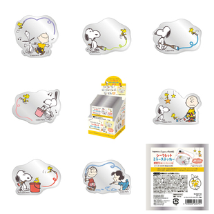 现货!日本带回史努比限定小镜子贴片卡通可爱周边手机壳装饰盲袋