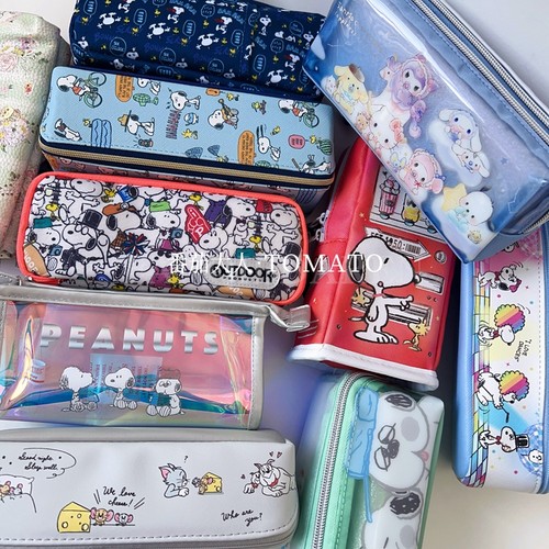 现货！日本带回史努比三丽鸥猫和老鼠卡通可爱创意类笔袋文具袋