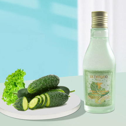 新款韩国Skinfood思亲肤莴苣黄瓜水生菜水140ml 清爽保湿不油腻