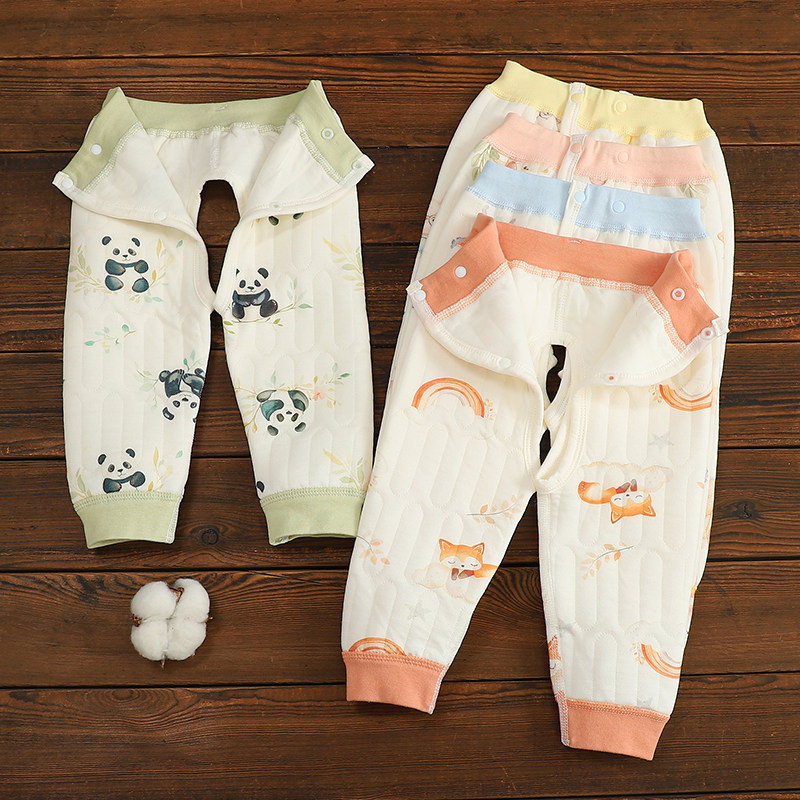 婴儿无骨夹棉保暖长裤秋冬男女宝宝开裆裤打底三层加厚春秋外穿裤,童装/婴儿装/亲子装,保暖裤,淘宝优惠券,粉丝福利购,淘宝优惠卷