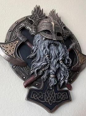 维京VIKING海盗 Amon Amarth 厄运之山乐队 奥丁壁挂 维京狂战士