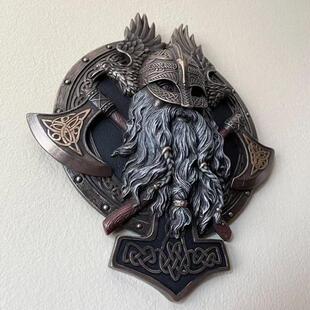 维京VIKING海盗 Amon Amarth 厄运之山乐队 奥丁壁挂 维京狂战士