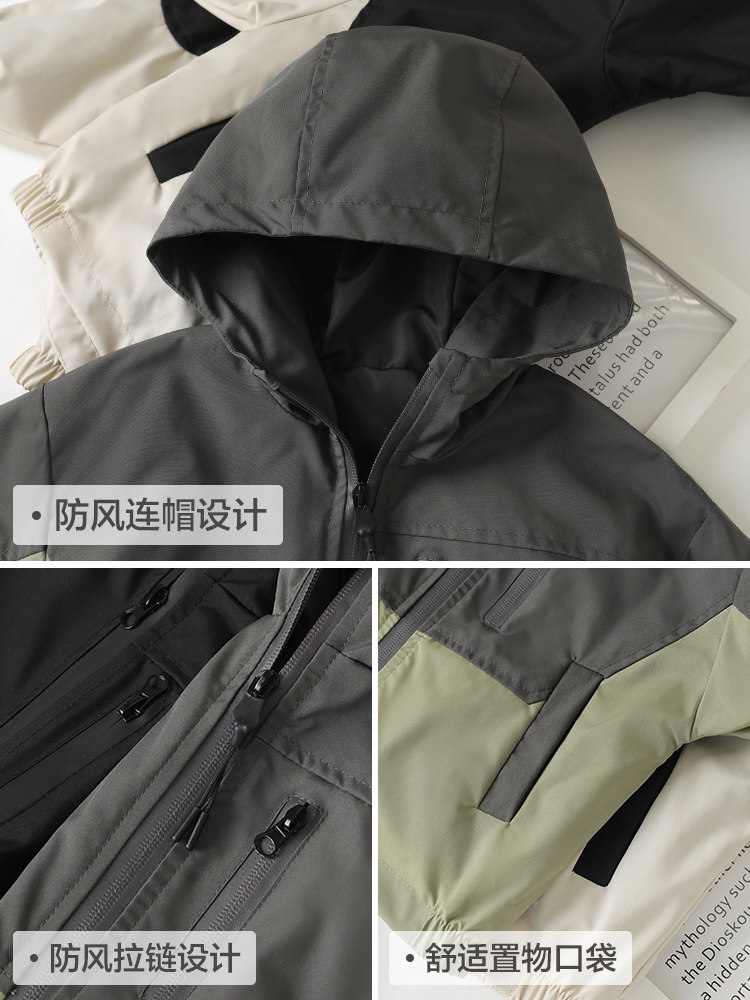 남아 작업복 가을 의류 봄 가을 아동복 아동  가을 폭행 상의 초가을 가을 겨울 유행 스타일