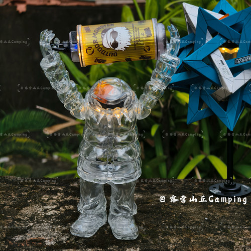现货gyaromi户外露营小怪兽联名upfield风格潮玩gz透明公仔非m16