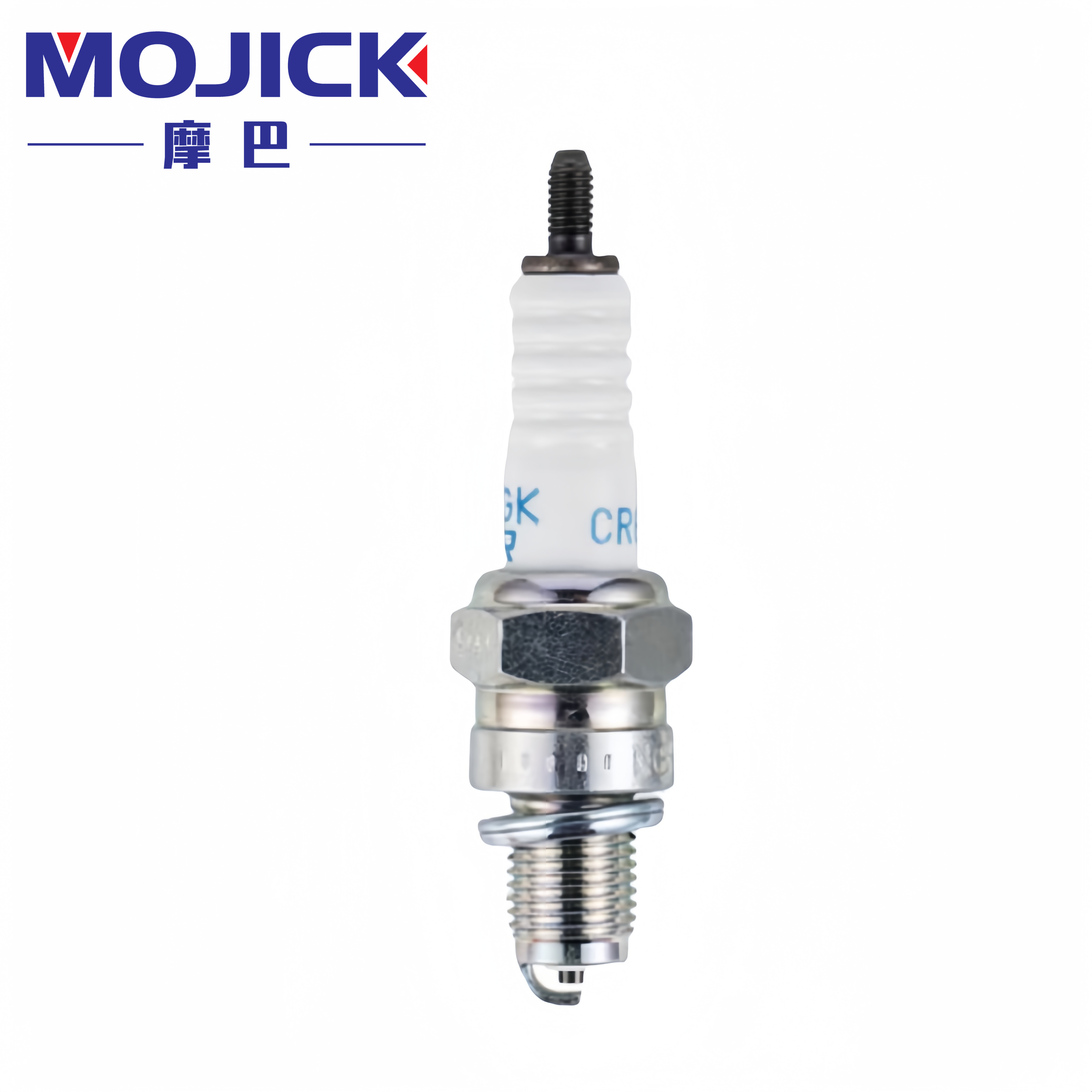 摩巴摩托车火花塞适用豪爵铃木红