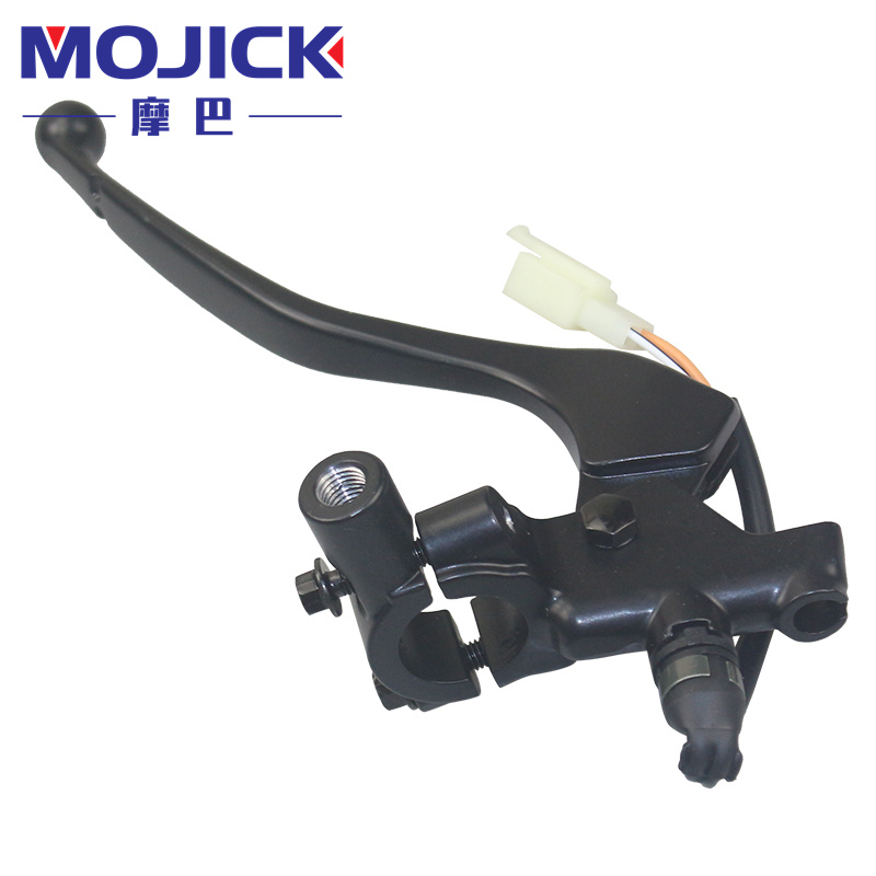 适用豪爵超级鹰HJ125T-32/32A原装后刹车手把牛角制动手柄镜座