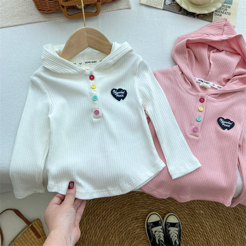女童韩系舒适高弹力上衣