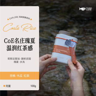 FISHER啡舍 227g 哥斯达黎加COE旗帜庄园瑰夏水洗手冲咖啡豆100g