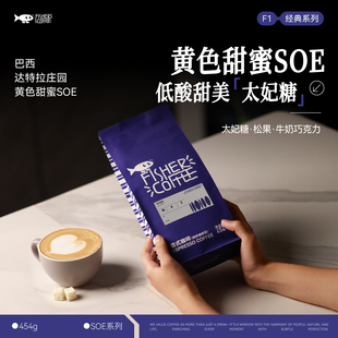 FISHER啡舍F1 浓缩阿拉比卡咖啡豆 巴西达特拉庄园黄色甜蜜SOE意式